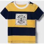 BIO Dětská trička s límečkem Chlapecké v žluté barvě z bavlny ve velikosti 68 strečové ve slevě od značky Guess z obchodu Answear.cz 