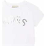 Dětská trička s potiskem Dívčí v bílé barvě z bavlny ve velikosti 3 roky strečové ve slevě Designer od značky Michael Kors z obchodu Answear.cz 