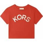 Dětská trička s potiskem Dívčí v červené barvě z bavlny Designer od značky Michael Kors z obchodu Answear.cz 