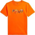 Dětská trička s límečkem Chlapecké v oranžové barvě z bavlny ve velikosti 8 let ve slevě Designer od značky Polo Ralph Lauren z obchodu Answear.cz 