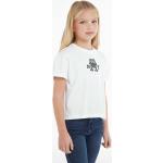 Dětská trička s krátkým rukávem Dívčí v bílé barvě z bavlny ve velikosti 7 let strečové od značky Tommy Hilfiger z obchodu Answear.cz 