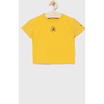 Dětská trička s límečkem Chlapecké v žluté barvě z bavlny od značky Tommy Hilfiger z obchodu Answear.cz 