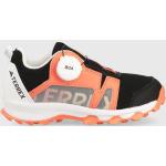 Chlapecké Běžecké boty adidas Terrex Agravic v oranžové barvě z látky ve velikosti 28,5 se zapínáním Boa ve slevě 