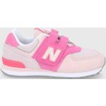 Dětské boty New Balance PV574WM1 růžová barva