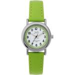 Dívčí Náramkové hodinky JVD v zelené barvě v moderním stylu s voděodolností 3 Bar 