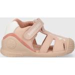 Dívčí Kožené sandály Biomecanics v růžové barvě z kůže ve velikosti 23 protiskluzové na léto 