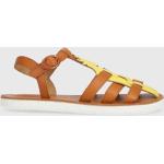 Dívčí Kožené sandály Camper v hnědé barvě z kůže ve velikosti 38 ve slevě na léto 