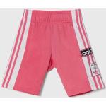 Dětské šortky Dívčí v růžové barvě od značky adidas Originals z obchodu Answear.cz 