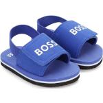 Chlapecké Pantofle na podpatku Boss v modré barvě z látky ve velikosti 30 