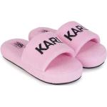 Dívčí Pantofle Karl Lagerfeld v růžové barvě z gumy ve velikosti 30 ve slevě 