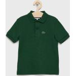 Dětská trička s límečkem Chlapecké v zelené barvě z bavlny strečové od značky Lacoste z obchodu Answear.cz s poštovným zdarma 