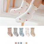 Dětské ponožky Chlapecké vícebarevné s květinovým vzorem z krajky z obchodu joom.com/cs 