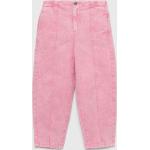 Dětské lacláče Dívčí v růžové barvě v retro stylu z bavlny strečové od značky United Colors of Benetton z obchodu Answear.cz 