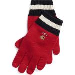 Dětské rukavice Chlapecké v červené barvě z bavlny Designer od značky Polo Ralph Lauren z obchodu Answear.cz s poštovným zdarma 