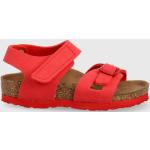 Chlapecké Kožené sandály Birkenstock v červené barvě z nubukové kůže ve velikosti 30 s přezkou veganské na léto udržitelná móda 