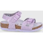 Dívčí Kožené sandály Birkenstock ve fialové barvě z kůže ve velikosti 29 na léto udržitelná móda 