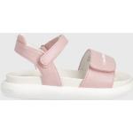 Dětské sandály Calvin Klein Jeans růžová barva