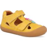 Dívčí Kožené sandály Froddo v žluté barvě z kůže ve velikosti 21 na léto 