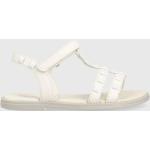 Dívčí Kožené sandály Geox v bílé barvě z kůže ve velikosti 30 ve slevě na léto 