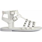 Dívčí Kožené sandály Geox v bílé barvě z koženky ve velikosti 29 vodotěsné na léto 