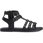 Dívčí Kožené sandály Geox v černé barvě z koženky ve velikosti 41 vodotěsné na léto 