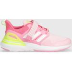 Dívčí Sportovní tenisky adidas v růžové barvě z gumy ve velikosti 30 na zip 
