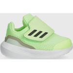 Chlapecké Tenisky na suchý zip adidas Runfalcon v zelené barvě z gumy ve velikosti 25 na suchý zip 
