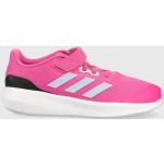 Dívčí Sportovní tenisky adidas Runfalcon v růžové barvě z látky ve velikosti 28,5 na zip ve slevě 