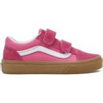 Dívčí Skate boty Vans Old Skool v růžové barvě v skater stylu z kůže ve velikosti 27,5 na suchý zip 