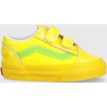 Chlapecké Kožené tenisky Vans Old Skool v žluté barvě v skater stylu z kůže ve velikosti 24,5 na zip 