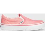 Dívčí Slip on tenisky Vans Classic Slip-On v růžové barvě v skater stylu z gumy ve velikosti 30 bez zapínání ve slevě 