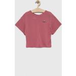 Dětská trička s potiskem Dívčí v růžové barvě z viskózy od značky adidas z obchodu Answear.cz 