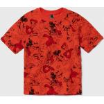 Dětská trička s krátkým rukávem Dívčí v červené barvě z bavlny ve velikosti 8 let od značky adidas Disney z obchodu Answear.cz 