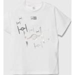 Dětská trička s potiskem Chlapecké v bílé barvě z bavlny ve velikosti 8 let strečové Star Wars od značky adidas Star Wars z obchodu Answear.cz 
