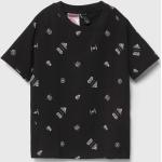 Dětská trička s límečkem Chlapecké v černé barvě z bavlny strečové Star Wars od značky adidas Star Wars z obchodu Answear.cz 