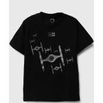 Dětská trička s potiskem Chlapecké v černé barvě z bavlny ve velikosti 8 let strečové Star Wars od značky adidas Star Wars z obchodu Answear.cz 