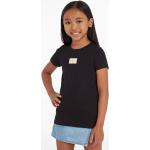 Dětská trička s krátkým rukávem Dívčí v černé barvě z bavlny ve velikosti 8 let strečové Designer od značky Calvin Klein Jeans z obchodu Answear.cz 