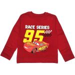 Dětská trička s dlouhým rukávem Chlapecké v červené barvě z bavlny ve velikosti 7 let Auta Lightning McQueen ve slevě z obchodu DragonSport.cz 