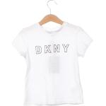 Designer Dětská trička DKNY v bílé barvě ve slevě 
