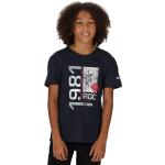 Dětská trička s potiskem Chlapecké v tmavě modré barvě ve velikosti 6 let od značky Regatta z obchodu Hs-sport.cz 