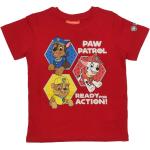 Dětská trička Chlapecké v červené barvě z bavlny ve velikosti 4 roky strečové Paw Patrol ve slevě z obchodu DragonSport.cz 