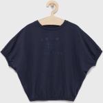 Dětská trička s krátkým rukávem Dívčí v námořnicky modré barvě ve velikosti 8 let ve slevě od značky Tommy Hilfiger z obchodu Answear.cz 
