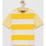 Dětská trička s límečkem Chlapecké v žluté barvě z bavlny ve slevě od značky Tommy Hilfiger z obchodu Answear.cz 
