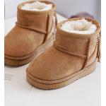 Pánské Zimní boty kesi ve smetanové barvě z kůže ve velikosti 26 ve slevě na zimu 