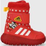 Chlapecké Zimní boty adidas v červené barvě z gumy ve velikosti 26,5 na zimu 