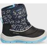 Dívčí Zimní boty Geox v námořnicky modré barvě z látky ve velikosti 23 vodotěsné na zimu 