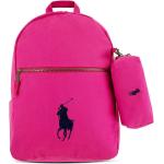 Dívčí Designer Dětské batohy Polo Ralph Lauren v růžové barvě z polyesteru s vnější kapsou 