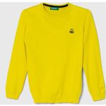 Dětské svetry Dívčí v žluté barvě z bavlny ve velikosti 6 let ve slevě od značky United Colors of Benetton z obchodu Answear.cz 