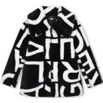 Dětské kabáty Dívčí v černé barvě z polyesteru od značky Karl Lagerfeld z obchodu Answear.cz s poštovným zdarma 