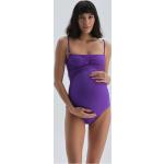 Těhotenské plavky Dagi Purple Nabírané